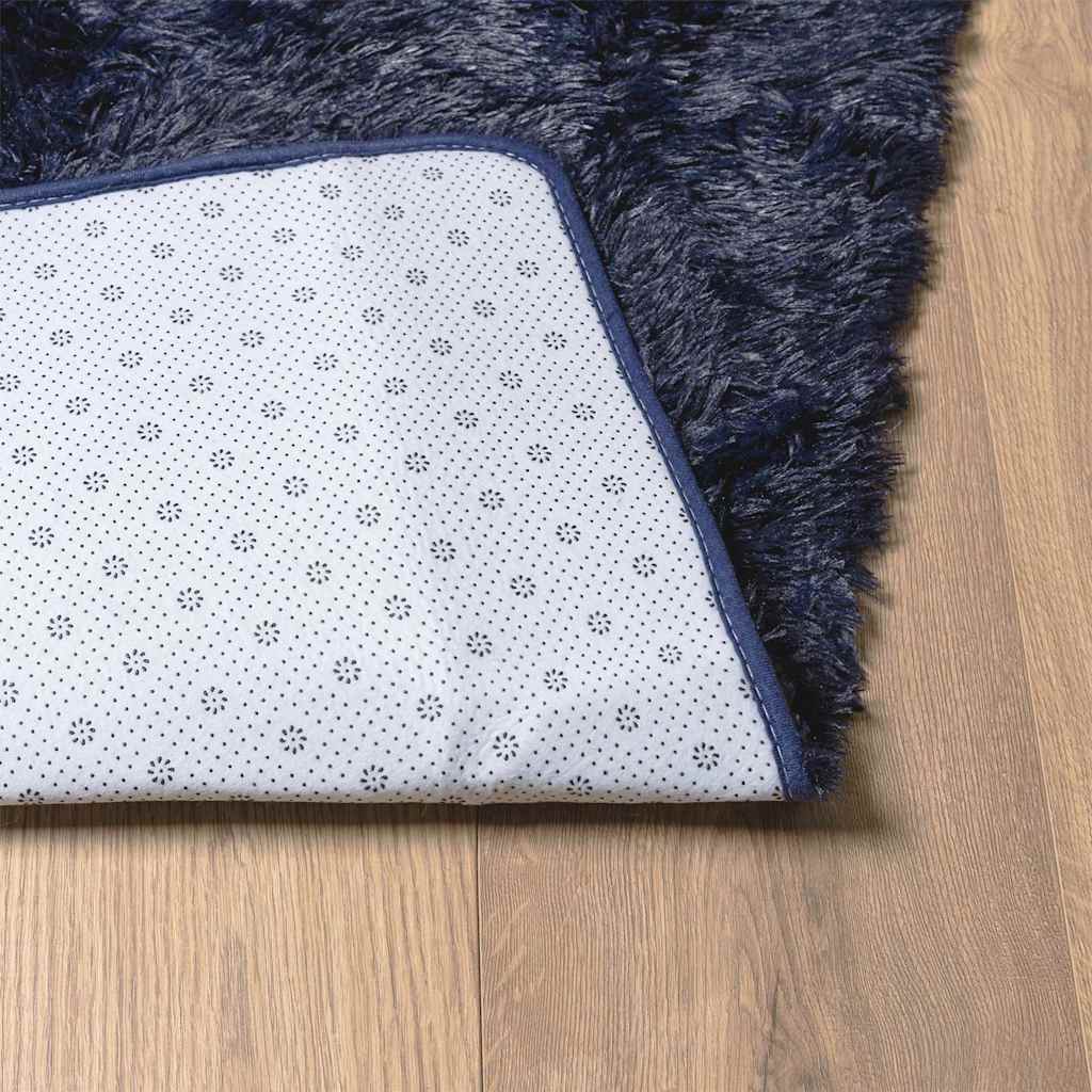 Shaggy Rug High Pile NAVARRA Navy 200x290 cm Polyester
