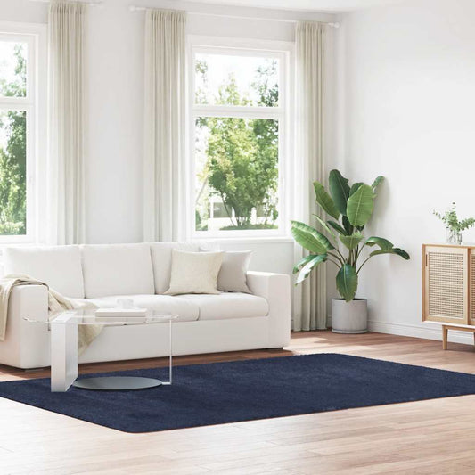 Shaggy Rug High Pile NAVARRA Navy 200x290 cm Polyester