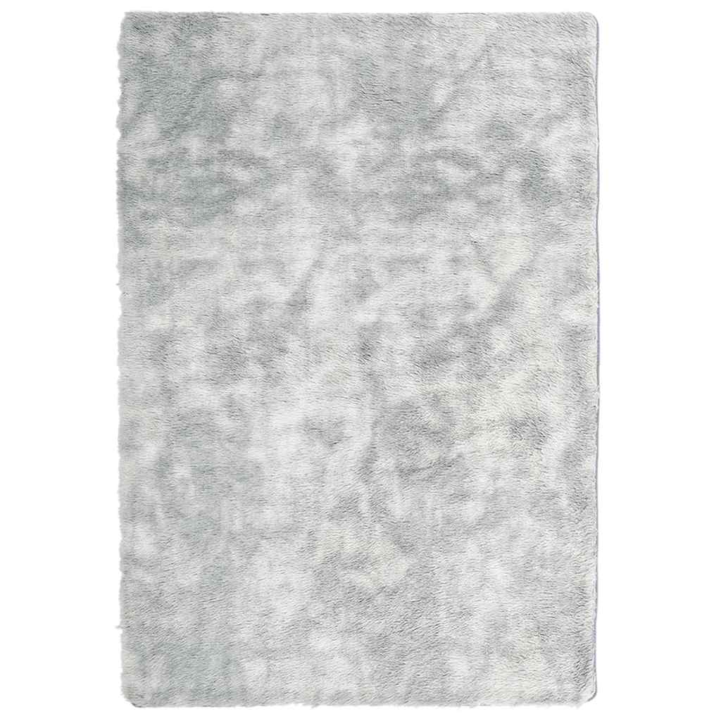 Shaggy Rug High Pile NAVARRA Silver Grey 200x290 cm Polyester