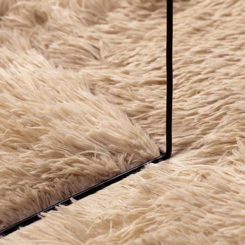 Shaggy Rug High Pile NAVARRA Beige 240x340 cm Polyester