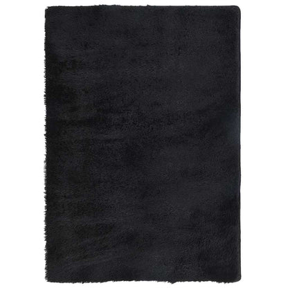 Shaggy Rug High Pile NAVARRA Black 240x340 cm Polyester