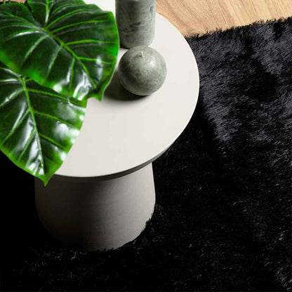 Shaggy Rug High Pile NAVARRA Black 240x340 cm Polyester