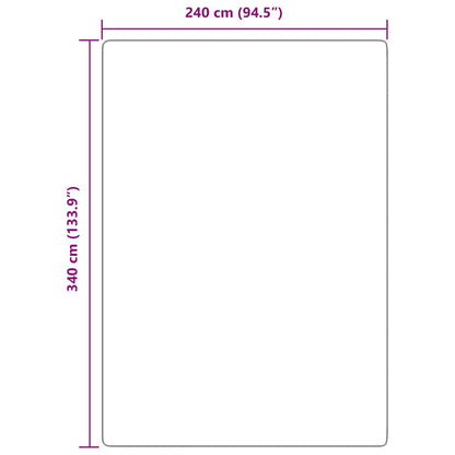 Shaggy Rug High Pile NAVARRA Cream 240x340 cm Polyester