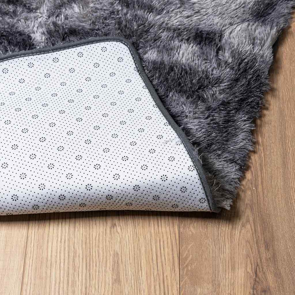 Shaggy Rug High Pile NAVARRA Dark Grey 240x340 cm Polyester