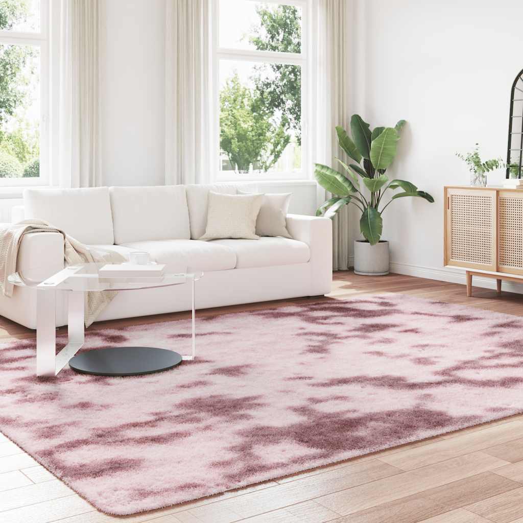 Shaggy Rug High Pile NAVARRA Dusty Pink 240x340 cm Polyester
