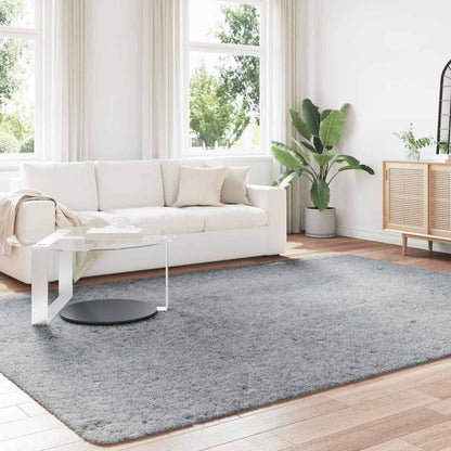 Shaggy Rug High Pile NAVARRA Light Grey 240x340 cm Polyester