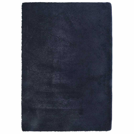 Shaggy Rug High Pile NAVARRA Navy 240x340 cm Polyester