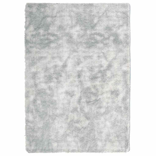 Shaggy Rug High Pile NAVARRA Silver Grey 240x340 cm Polyester