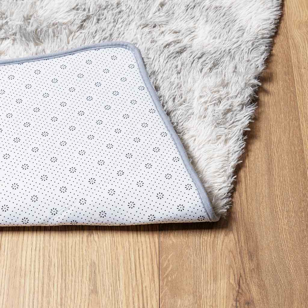 Shaggy Rug High Pile NAVARRA Silver Grey 240x340 cm Polyester