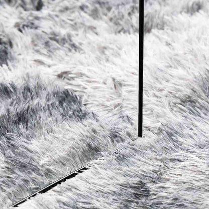 Shaggy Rug High Pile NAVARRA Silver Grey 240x340 cm Polyester