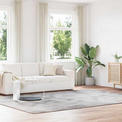 Shaggy Rug High Pile NAVARRA Silver Grey 240x340 cm Polyester