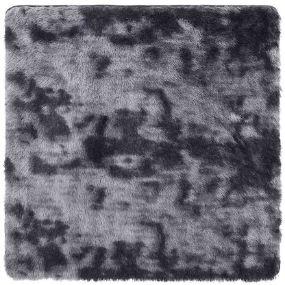 Shaggy Rug High Pile NAVARRA Dark Grey 120x120 cm Polyester