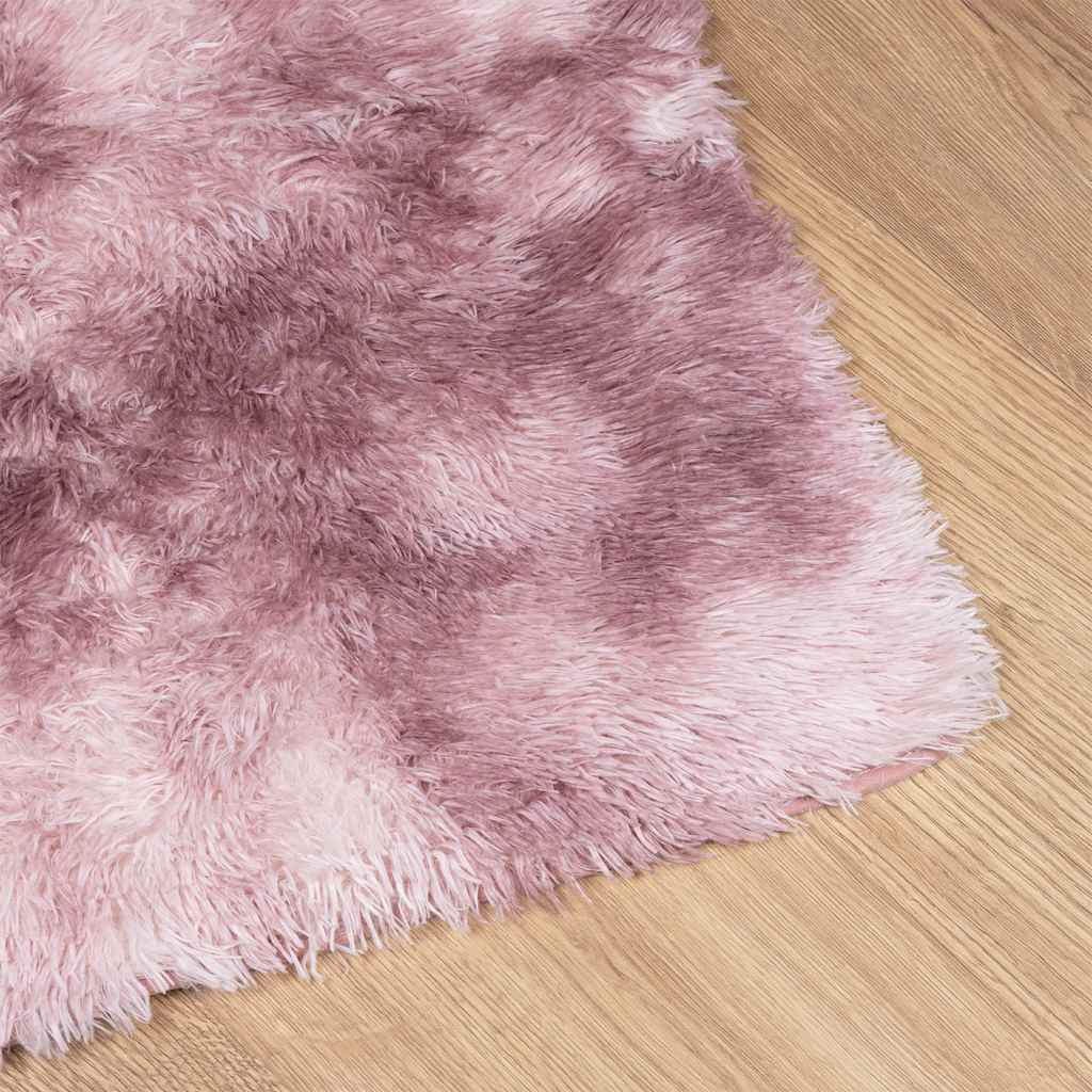 Shaggy Rug High Pile NAVARRA Dusty Pink 120x120 cm Polyester