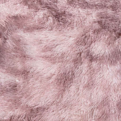 Shaggy Rug High Pile NAVARRA Dusty Pink 120x120 cm Polyester