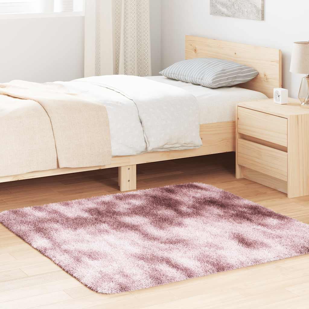 Shaggy Rug High Pile NAVARRA Dusty Pink 120x120 cm Polyester