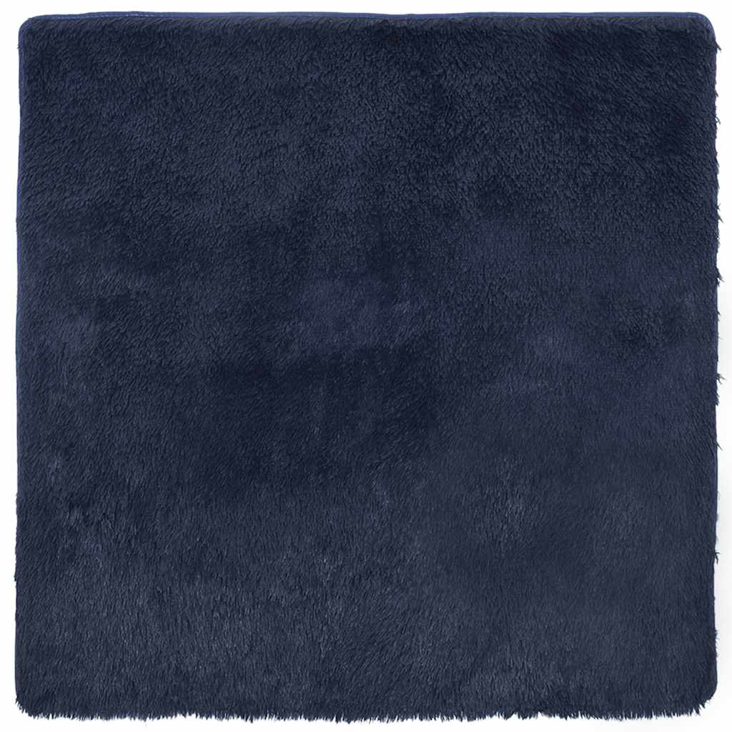 Shaggy Rug High Pile NAVARRA Navy 120x120 cm Polyester