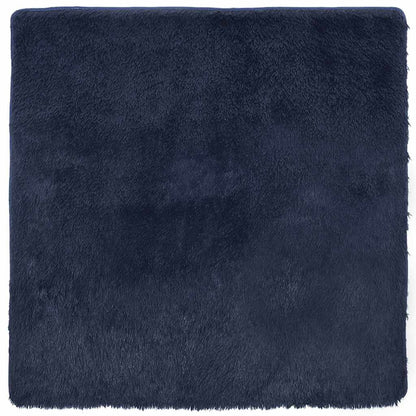 Shaggy Rug High Pile NAVARRA Navy 120x120 cm Polyester