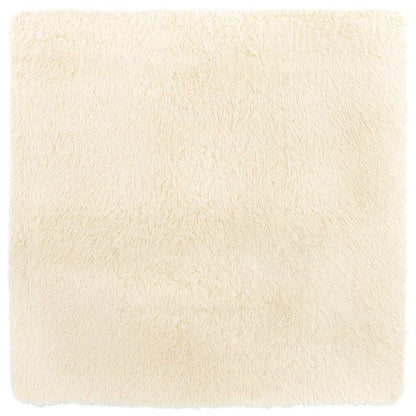 Shaggy Rug High Pile NAVARRA Cream 160x160 cm Polyester