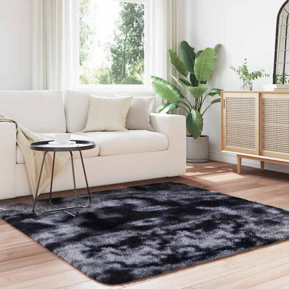 Shaggy Rug High Pile NAVARRA Dark Grey 160x160 cm Polyester