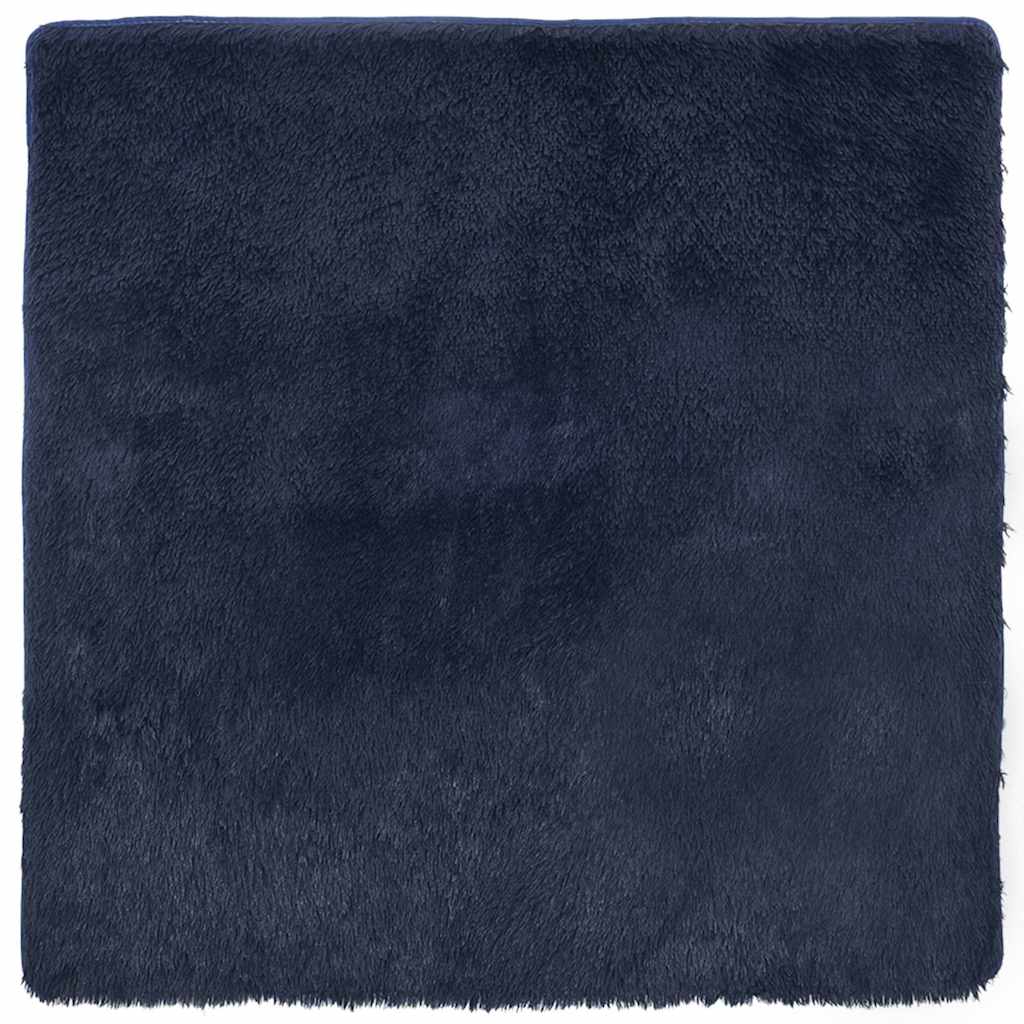 Shaggy Rug High Pile NAVARRA Navy 160x160 cm Polyester