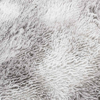 Shaggy Rug High Pile NAVARRA Silver Grey 160x160 cm Polyester