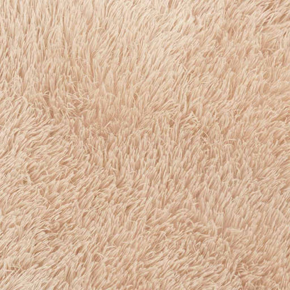 Shaggy Rug High Pile NAVARRA Beige 200x200 cm Polyester