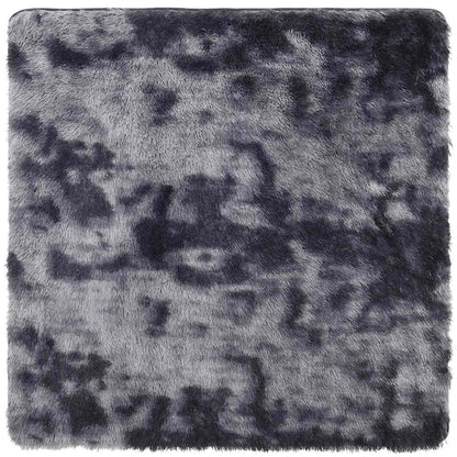 Shaggy Rug High Pile NAVARRA Dark Grey 200x200 cm Polyester