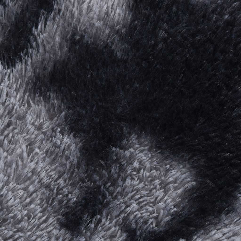 Shaggy Rug High Pile NAVARRA Dark Grey 200x200 cm Polyester