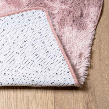 Shaggy Rug High Pile NAVARRA Dusty Pink 200x200 cm Polyester