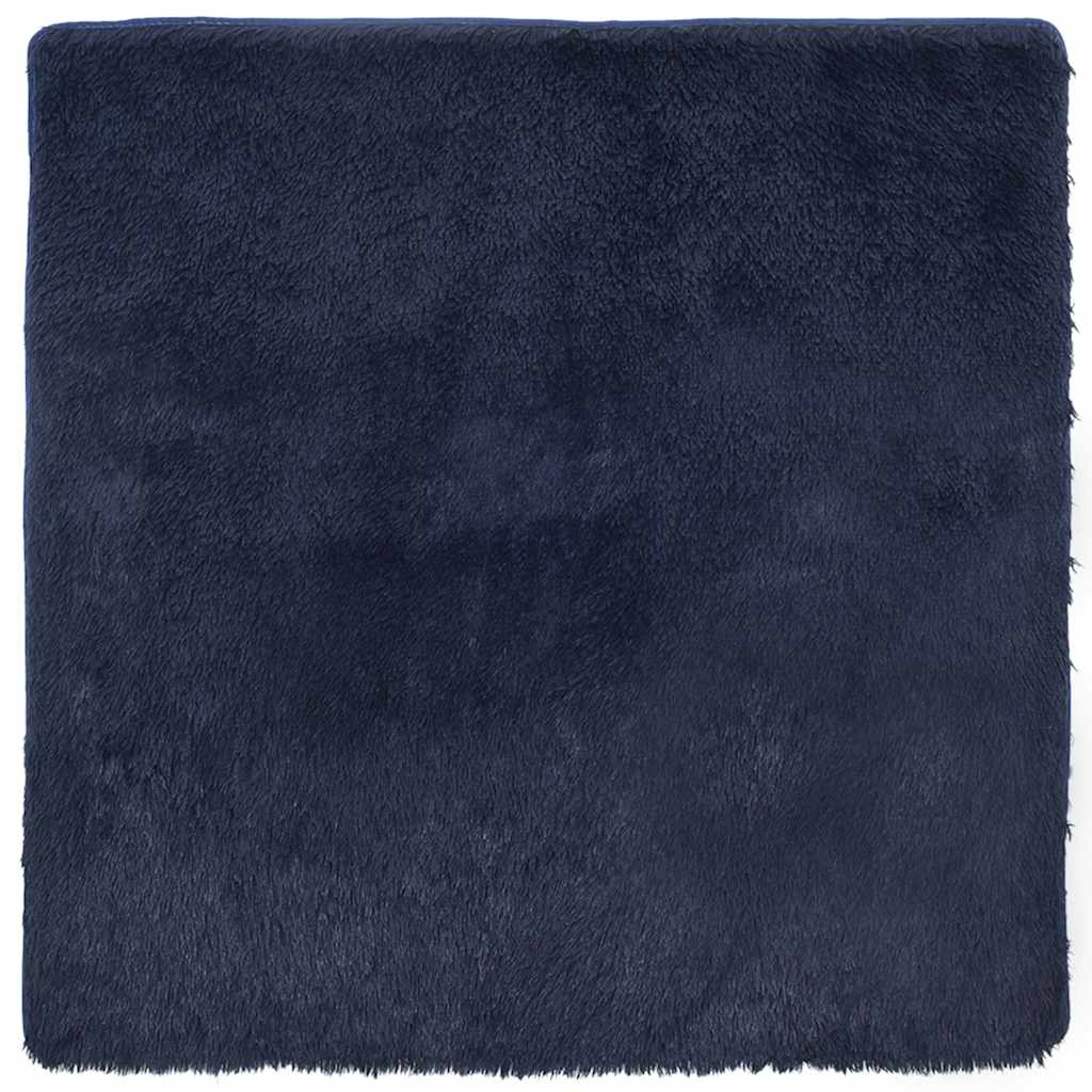 Shaggy Rug High Pile NAVARRA Navy 200x200 cm Polyester
