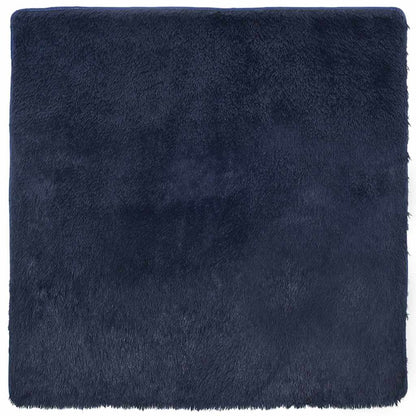 Shaggy Rug High Pile NAVARRA Navy 200x200 cm Polyester