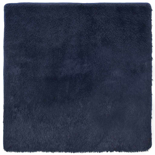 Shaggy Rug High Pile NAVARRA Navy 200x200 cm Polyester