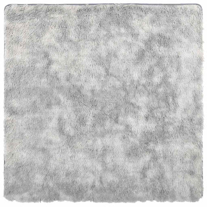 Shaggy Rug High Pile NAVARRA Silver Grey 200x200 cm Polyester
