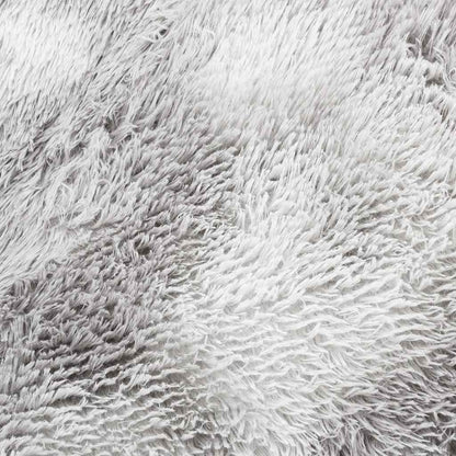 Shaggy Rug High Pile NAVARRA Silver Grey 200x200 cm Polyester