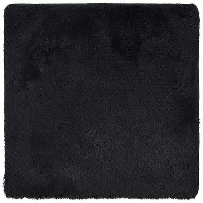 Shaggy Rug High Pile NAVARRA Black 240x240 cm Polyester