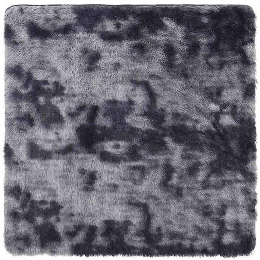 Shaggy Rug High Pile NAVARRA Dark Grey 240x240 cm Polyester