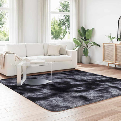 Shaggy Rug High Pile NAVARRA Dark Grey 240x240 cm Polyester