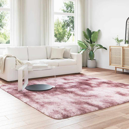 Shaggy Rug High Pile NAVARRA Dusty Pink 240x240 cm Polyester