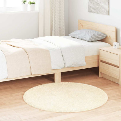 Shaggy Rug High Pile NAVARRA Cream 100x100 cm Polyester