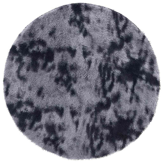 Shaggy Rug High Pile NAVARRA Dark Grey 100x100 cm Polyester