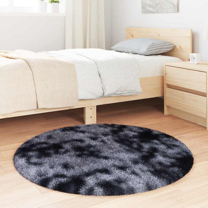 Shaggy Rug High Pile NAVARRA Dark Grey 100x100 cm Polyester