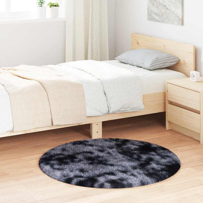 Shaggy Rug High Pile NAVARRA Dark Grey 100x100 cm Polyester