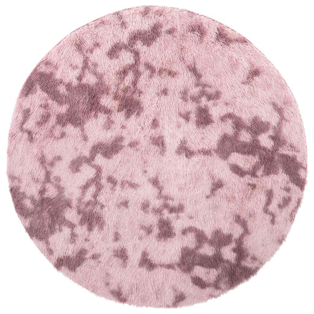 Shaggy Rug High Pile NAVARRA Dusty Pink 100x100 cm Polyester