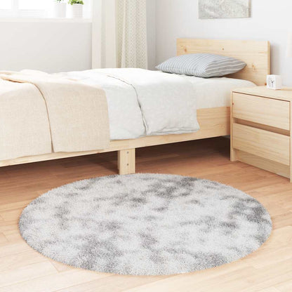 Shaggy Rug High Pile NAVARRA Silver Grey 100x100 cm Polyester