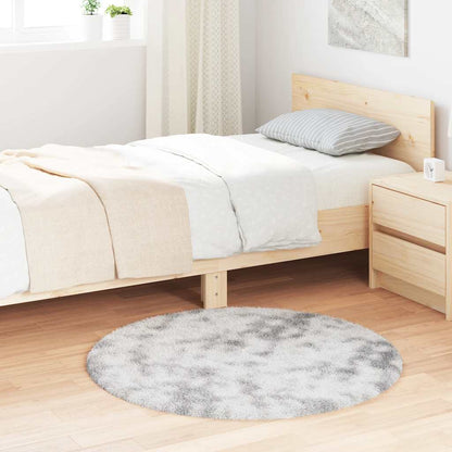 Shaggy Rug High Pile NAVARRA Silver Grey 100x100 cm Polyester