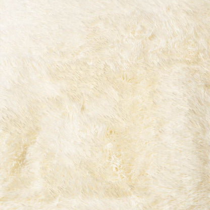Shaggy Rug High Pile NAVARRA Cream 120x120 cm Polyester