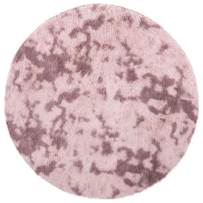 Shaggy Rug High Pile NAVARRA Dusty Pink 120x120 cm Polyester