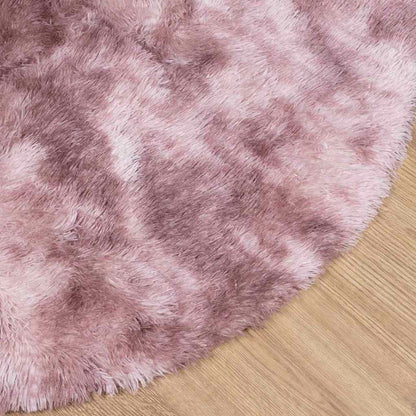 Shaggy Rug High Pile NAVARRA Dusty Pink 120x120 cm Polyester