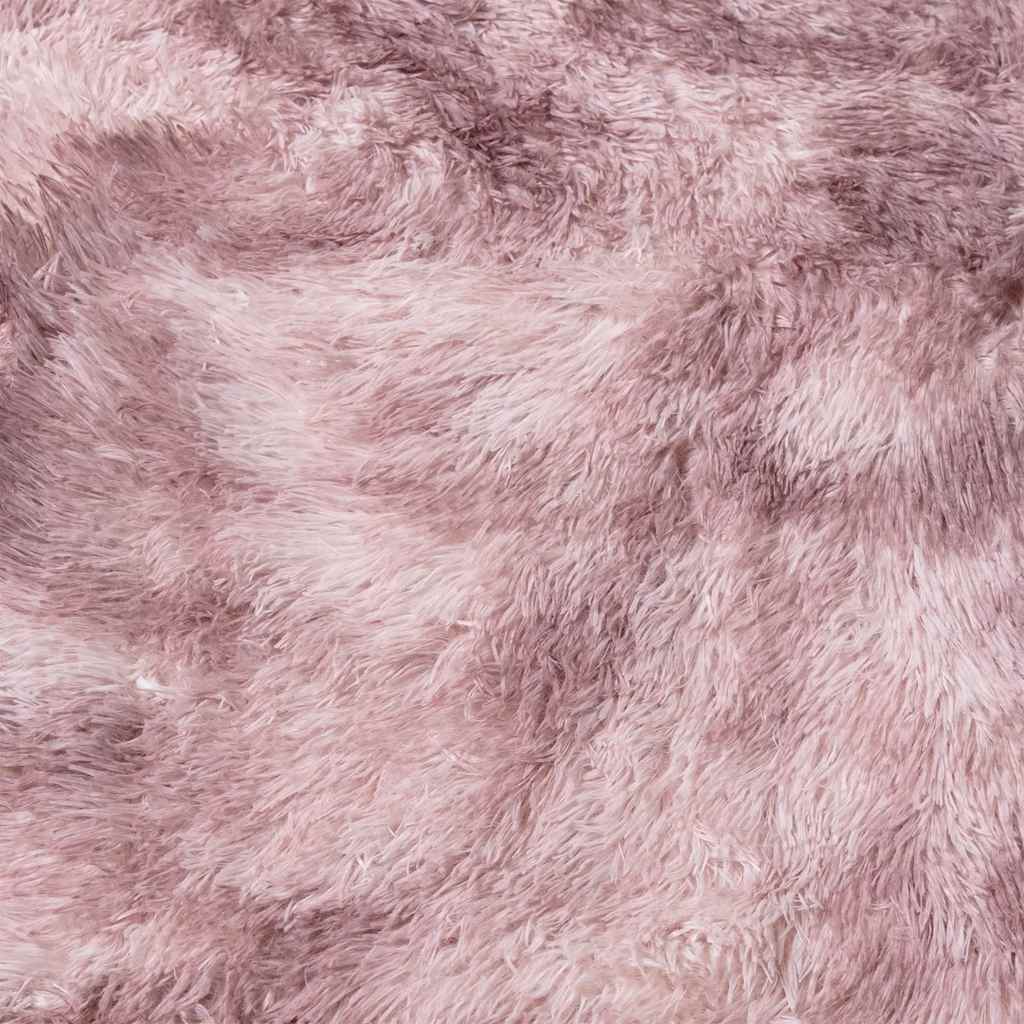Shaggy Rug High Pile NAVARRA Dusty Pink 120x120 cm Polyester