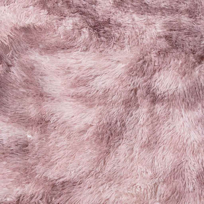 Shaggy Rug High Pile NAVARRA Dusty Pink 120x120 cm Polyester